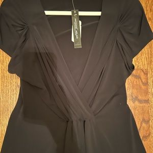 Black Silk Antonio Melani Blouse Medium - New-Tag On